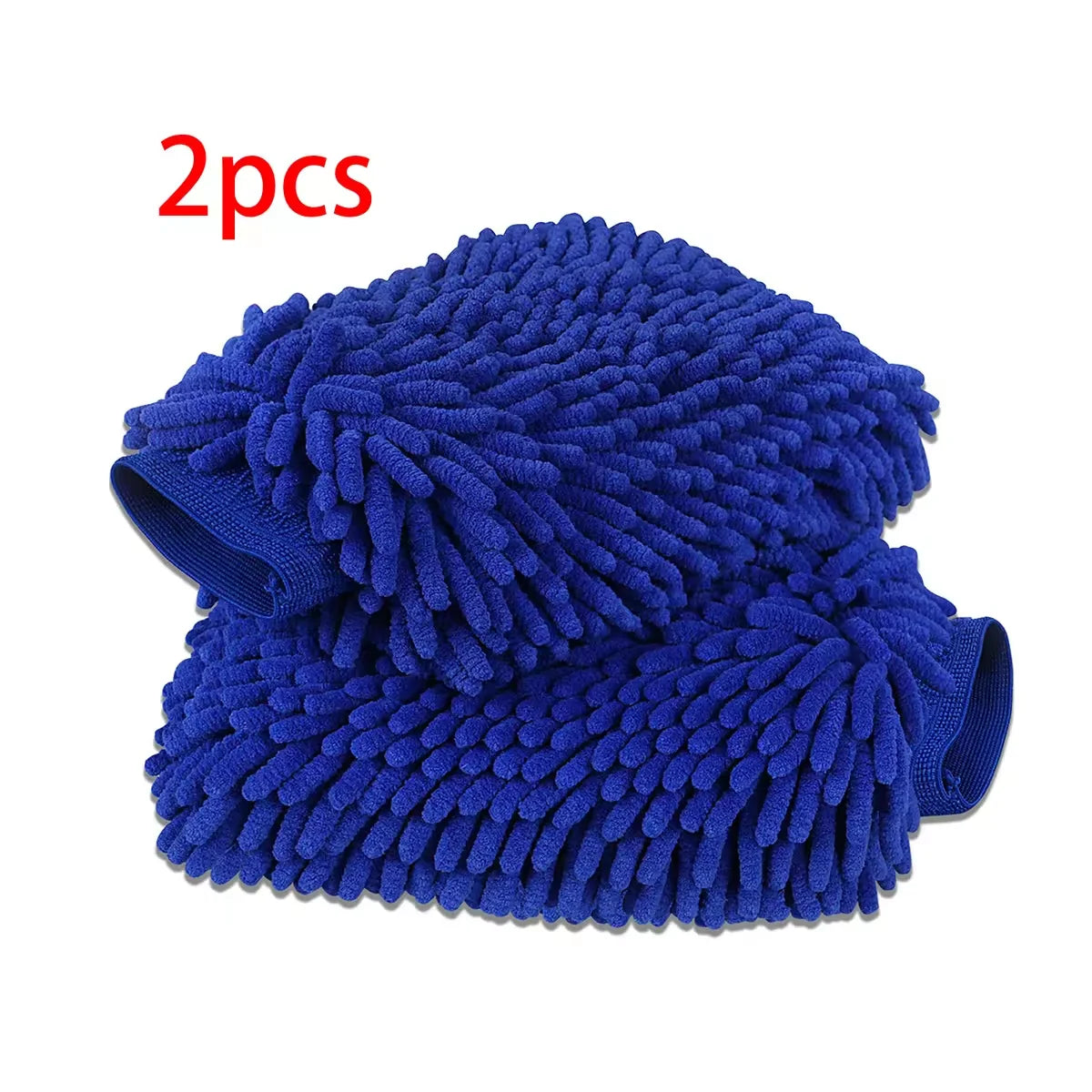 1 Chenille Plush Gloves for Car Cleaning Thickened Doublesided Car Cleaning Tools Ultrafine Fiber Car Washing Gloves