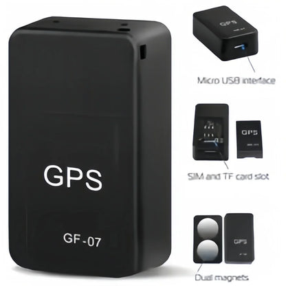 Mini GF07 GPS Tracker | Real-Time Tracking | Anti-Theft Alarm | Strong Magnetic Mount | SIM Message Positioner