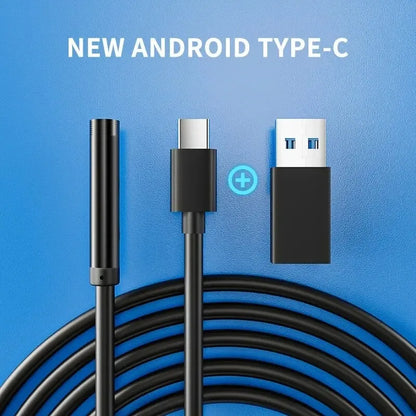 5.5/7.0MM TYPE-C Endoscope Camera  6 LEDs Adjustable USB OTG Android Flexible Inspection Borescope Cameras for Phone PC