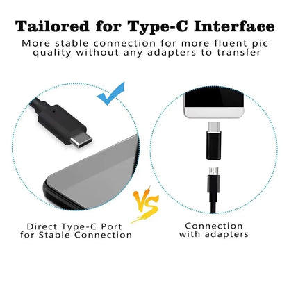5.5/7.0MM TYPE-C Endoscope Camera  6 LEDs Adjustable USB OTG Android Flexible Inspection Borescope Cameras for Phone PC