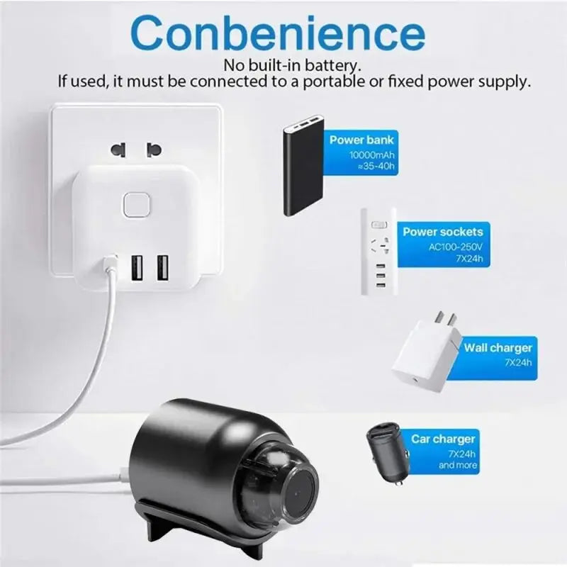 1080P HD Mini Camera Wireless WiFi Baby Monitor Indoor Safety Security Surveillance Night Vision Camcorder IP Cam Video Recorder