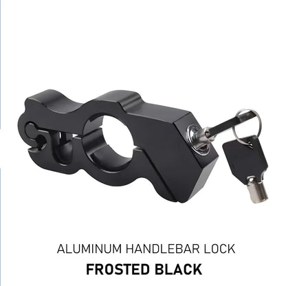 Anti-theft Handlebar Throttle Lock, Aluminum Alloy Electric Car Motorcycle Bicycle Bottle ATV Car Portable Handlebar Brake Lock