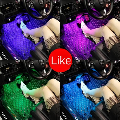 Universal Car RGB Ambient Lights LED Strip Interior Atmosphere Lamps 8 Colors Decorative Off Road 4x4 SUV Automobile Accessories