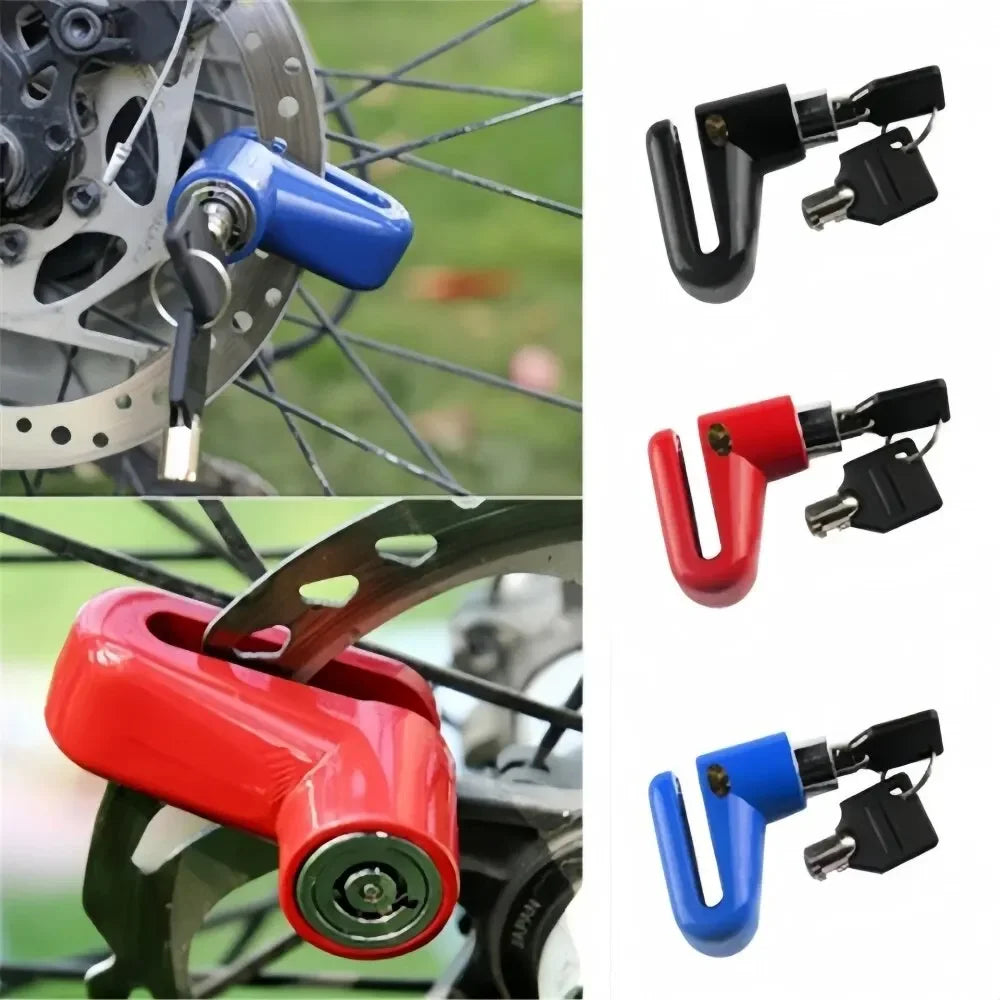 KJOY Heavy Duty Motorcycle Disc Lock Anti-Theft Wheel Lock for Electric Bikes And Scooters with Disc Brakes