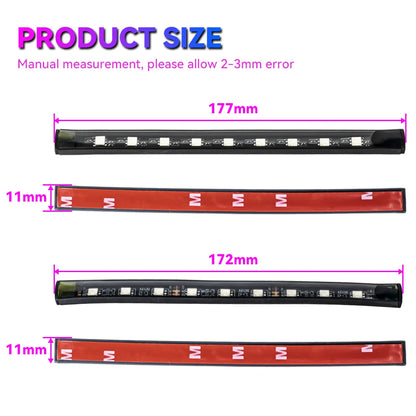 LED Car Foot Light Remote/Voice Control Ambient Lamp Auto Decoration 36/48/72 LED Atmosphere Lamp