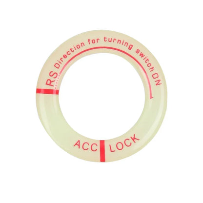 Night Luminous Car Ignition Key Ring Stickers Auto Motorcycle 3D Decals Decoration Key Fluorescent Circle