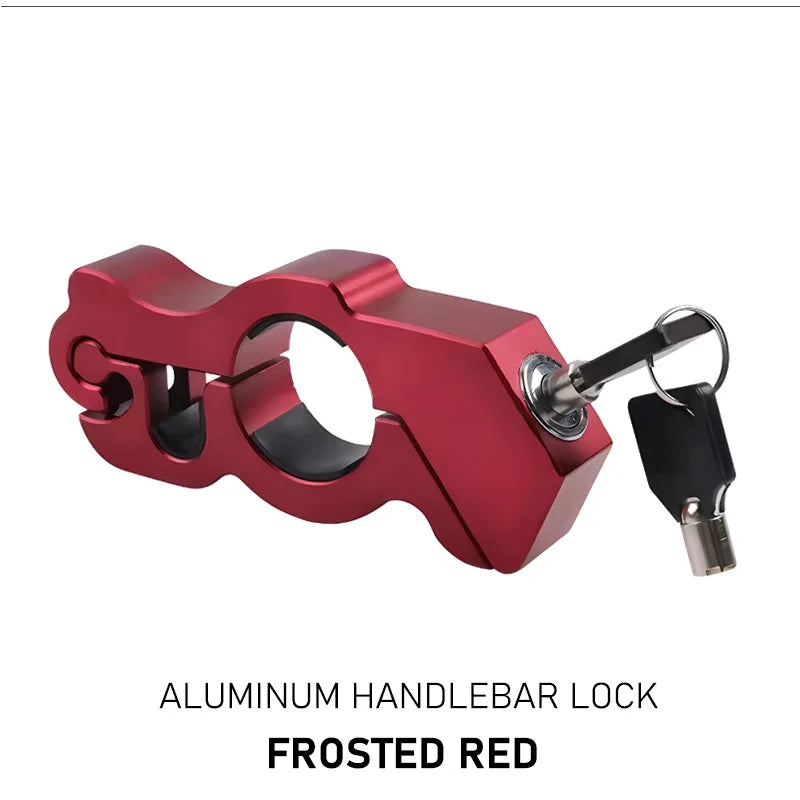Anti-theft Handlebar Throttle Lock, Aluminum Alloy Electric Car Motorcycle Bicycle Bottle ATV Car Portable Handlebar Brake Lock