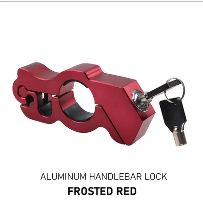 Anti-theft Handlebar Throttle Lock, Aluminum Alloy Electric Car Motorcycle Bicycle Bottle ATV Car Portable Handlebar Brake Lock