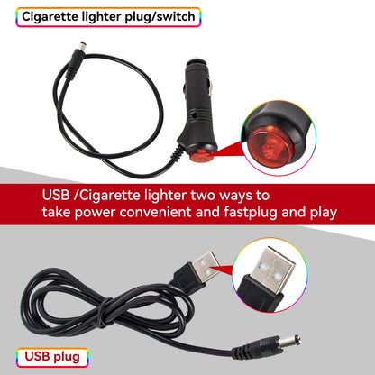 Led Car Foot Lamp Ambient Light RGB Usb App Remote Music Control Automotive Interior Decorative Neon Atmosphere Lights