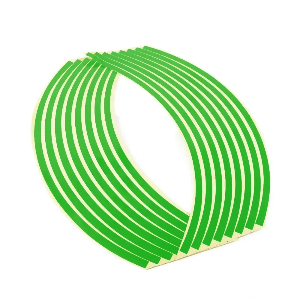 1 Pair PVC Motorcycle 18-inch Wheel Rim Stickers Modified Wheel Stickers Tire Reflective Stickers Wholesale DropShipping