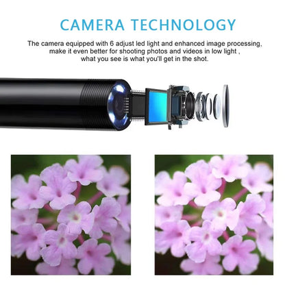 5.5/7.0MM TYPE-C Endoscope Camera  6 LEDs Adjustable USB OTG Android Flexible Inspection Borescope Cameras for Phone PC